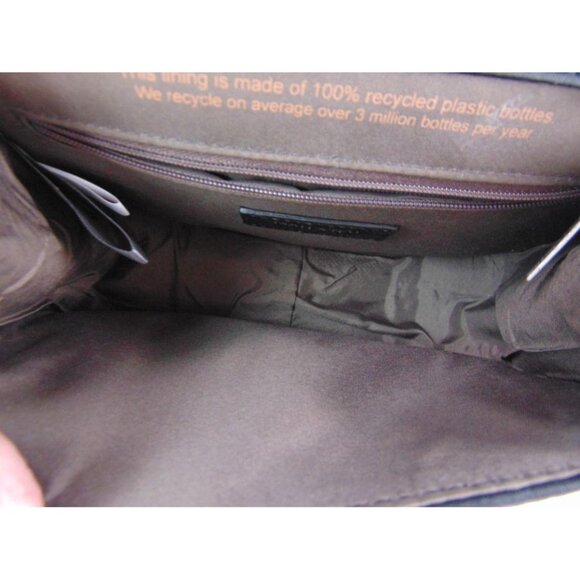 Matt Nat Black Vegan Small Purse Cross Body Bag Flap Snap Adjustable Strap Luna - Picture 7 of 8